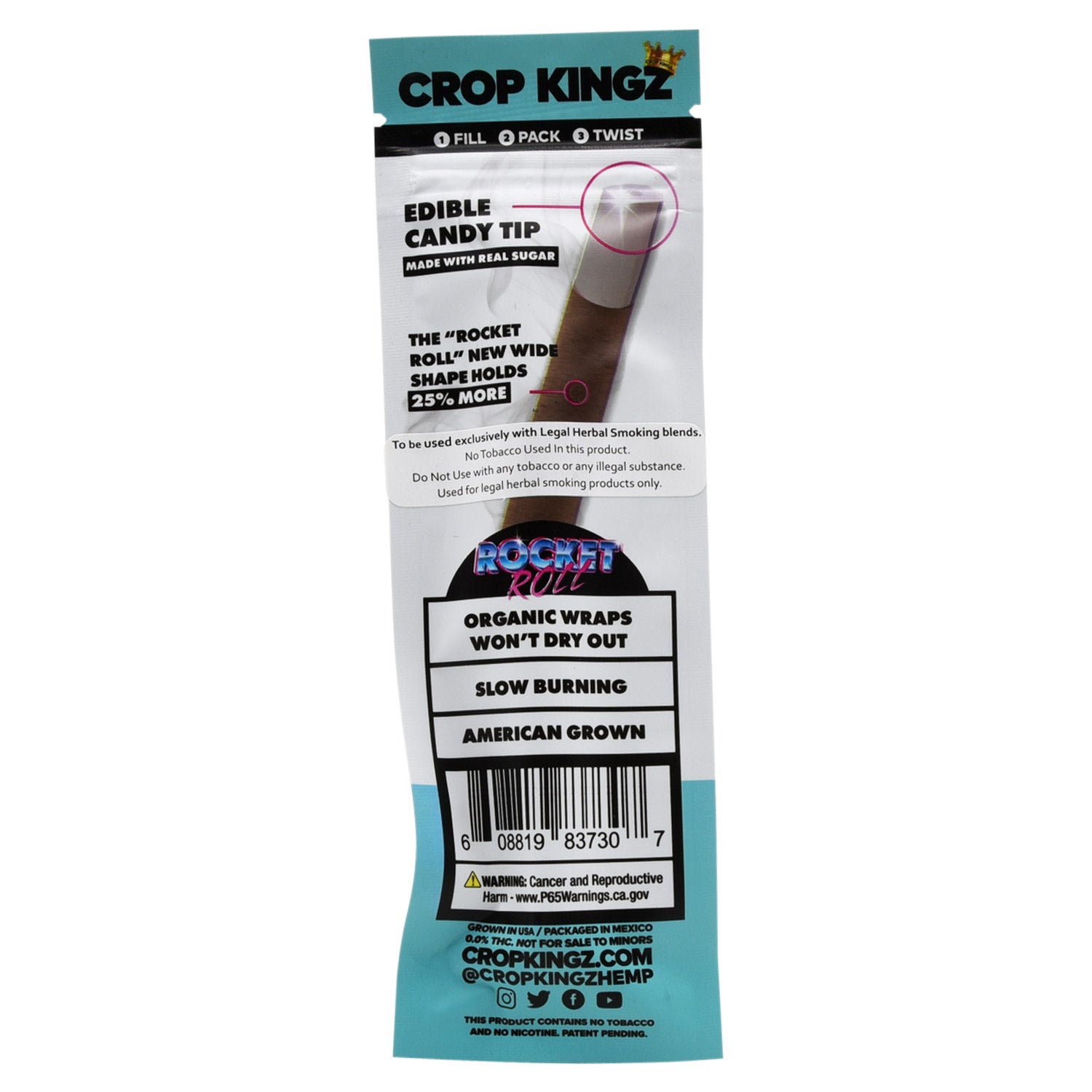 Crop Kingz Rocket Roll with Biodegradable Edible Tip 1pk