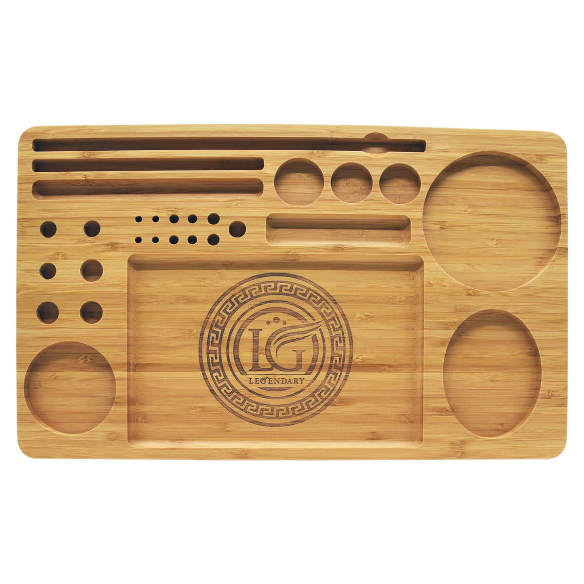 16.75x10" Wooden Multicompartment Tray